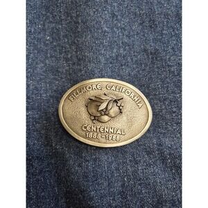 Fillmore CA Centennial 1888-1988 Belt Buckle - Ltd Ed #170 Silver